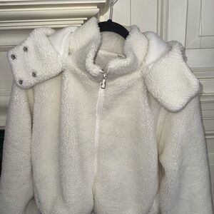 ALO Yoga White Teddy Jacket